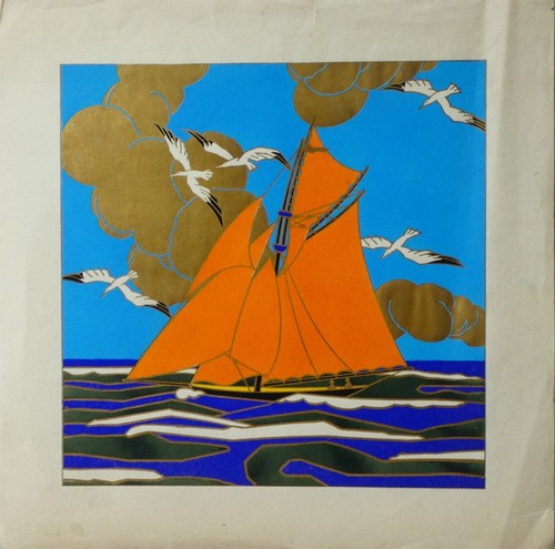 Voilier mer 1930 - -,
