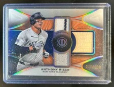 2025 Topps Tribute Anthony Rizzo Triple Jersey Bat #/199 Yankees