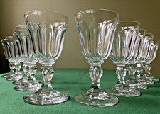 Lot de 10 verres en cristal