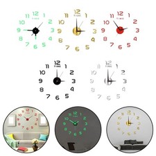 Grande horloge murale miroir contemporaine pour le design moderne du bureau...