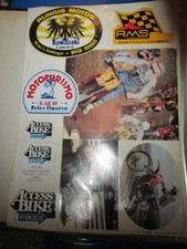 7 AUTOCOLLANTS MOTO PLANCHE