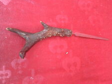 Beautiful old letter knife__GENUINE deer horn____!