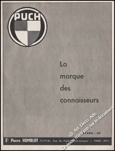 Publicité puch moto - puch,