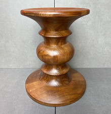 Eames Turned Stool Shape B Wood Brown Reproduction Type B not Herman Miller