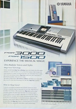 Original Yamaha Brochure for the PSR-3000 / PSR-1500 Keyboards, Printed in Japan