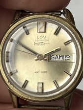 Vintage LOV Espadon, Mechanical Diver Watch, French Skindiver Watch.