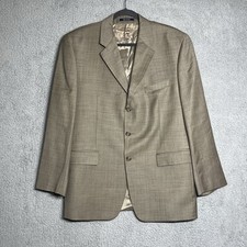 Lauren Ralph Lauren Blazer Men 44R Tan Wool-Laine Cashmere Coat Jacket Career
