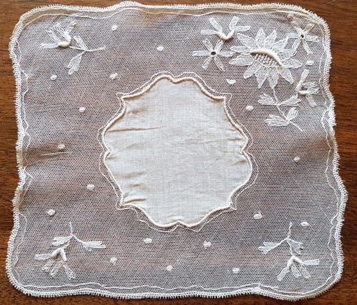 Napperon ancien tulle - napperon, -ancien