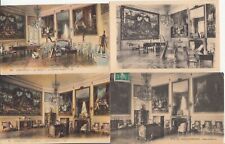 Lot de 4 cartes postales anciennes COMPIEGNE OISE château le salon de musique