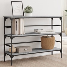 Table Console Rangement Salon Entrée Chêne Marron Bois d'Ingénierie vidaXL