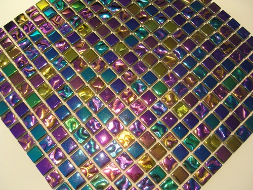 Purple rain verre mosaïque - rain,