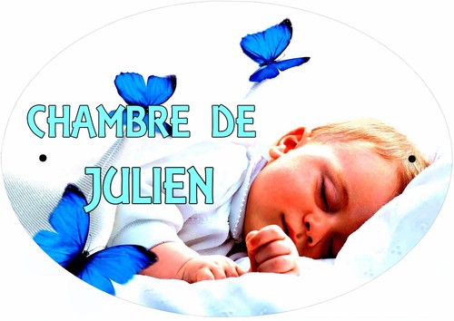 Plaque porte chambre bébé - porte,