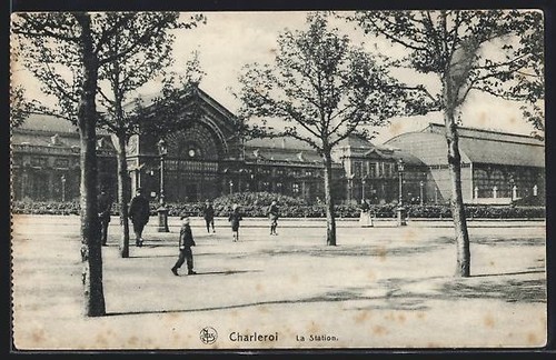 Cpa charleroi stade la - charleroi,, stade,