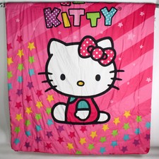Couverture De Lit Jumeau Hello Kitty Rose Pour Enfants 100% Polyester 66" x 86"