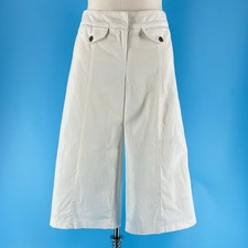 90s culottes ivory wide leg pants 1990s vintage 