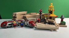 BRIO Train Railway Track Set 40+pcs Loader Truck Bell Figures Working Light