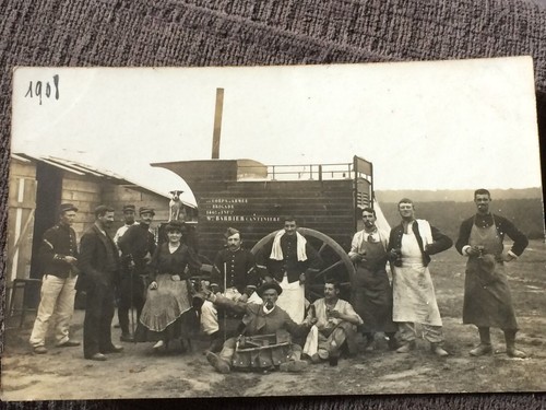 Rare cpa photo cantiniere - cpa, du