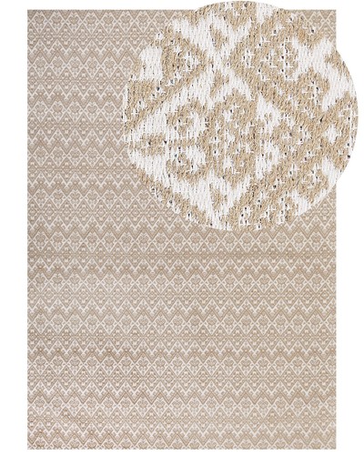 Tapis beige jute 160 - beige, x