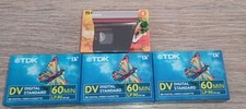 LOT 4 Cassettes mini dv 3 TDK