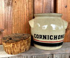 Pot à cornichons en grés