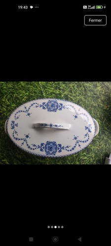 Soupière ancienne faïence - soupière,