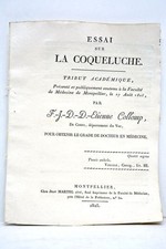 LIVRE ANCIEN COLLOMP ESSAI SUR