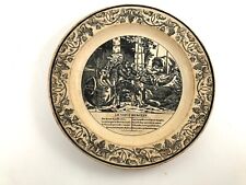 1828 Creil Montereau Plate Military Empire The Old Sergeant Song Beranger