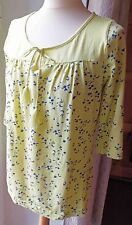 t-shirt manches 3/4 fluo jaune