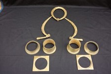 LOT D'ORNEMENTS, DÉCOR EN BRONZE POUR COLONNES, FRONTON, LIT, ANTIQUITÉ