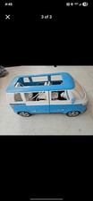 RARE 2002 Barbie Vintage Volkswagen Micro Bus Camper Van Blue