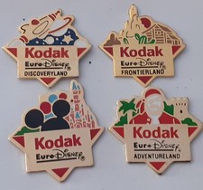 lot 4 pins differents disney eurodisney kodak