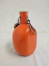 Vintage Orange Metal Water Bottle