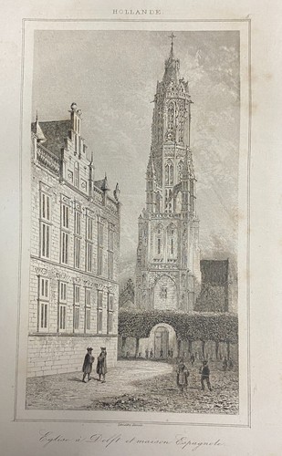 Gravure hollande eglise de - ,