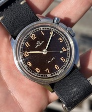 Lemania Size 195 Sweden Army WWW2 Military watch