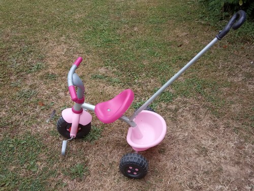 Vélo enfant smoby rose très - vélo,