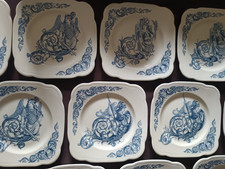 12  BELLES  ASSIETTES ENTREMETS  FAÏENCE TERRE DE FER CLAIREFONTAINE  (DESSERT) 