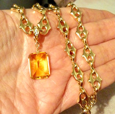 Collier Belle Citrine +