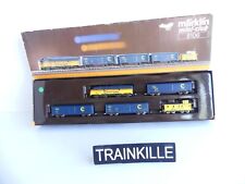8106 / ECHELLE Z 1:220 / MARKLIN MINI CLUB LOCOMOTIVE EMD F7A + WAGON + CABOOSE