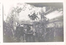 OLD PHOTOGRAPH DUO YOUNG WOMEN DISGUISED AS CHAIR PACKERS