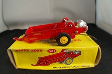 Dinky Toys Gb n°321 Massey Harris Manure spreader remorque épandeur fumier boîte