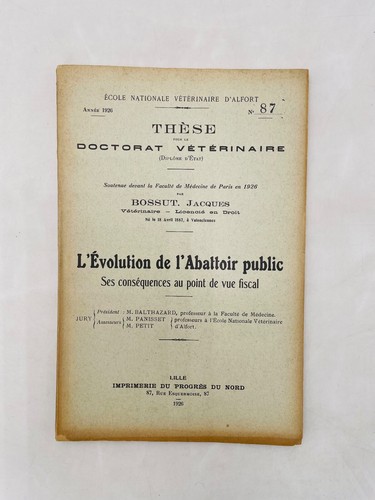 évolution l abattoir - de, l'abattoir
