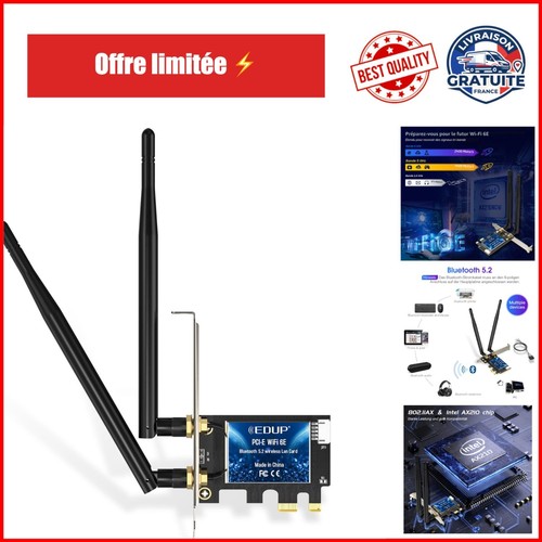 Edup carte wifi bluetooth - carte,