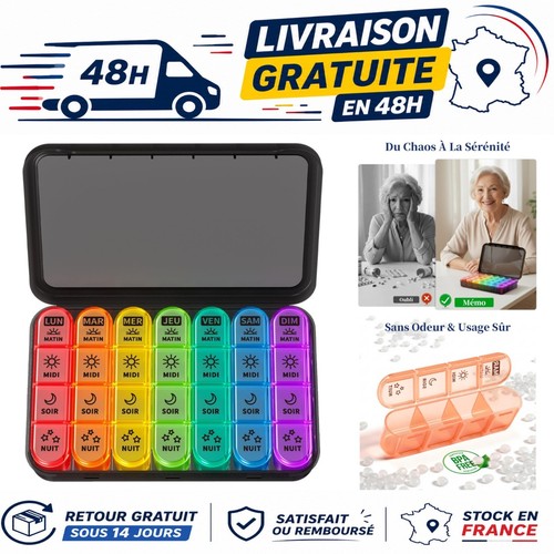Pilulier semainier jours - semainier, 7