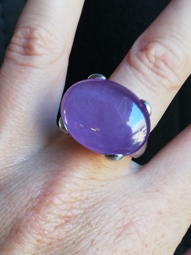 Bague argent améthyste - bague, en