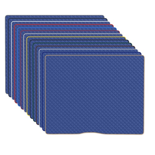 Bleu foncé cuir artificiel - bleu,