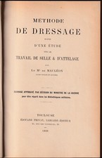 De Mauleon - method of dressing saddle & hitch work 1898 Privat 2^Edz