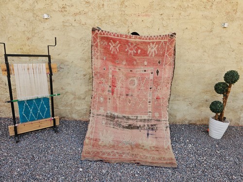 Vintage moroccan boujad rug - boujad,