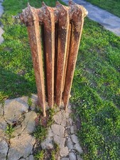 Ancien Radiateur En Fonte Fleuri 4 Éléments 