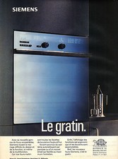 ADVERTISING 1994 SIEMENS recessed oven