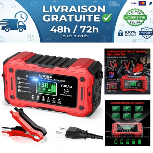 Chargeur batterie 12v - batterie, 15a